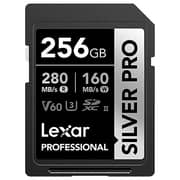 Lexar Professional SILVER PRO SDXC Card UHS-II 256GB Black LSDSIPR256GBNNNG