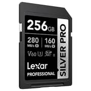 Lexar Professional SILVER PRO SDXC Card UHS-II 256GB Black LSDSIPR256GBNNNG