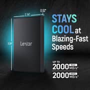 Lexar ARMOR 700 Portable SSD USB 3.2 Gen 2x2 2TB Black LAR700X001TRNBNG