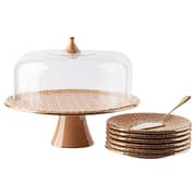 Rosette Cake Serving Set Orange