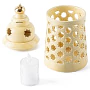 Rosette Medium Electronic Candle 9*21.7 cm