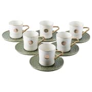 Rosette Porcelain Tea 12pc Set