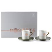 Rosette Porcelain Tea 12pc Set