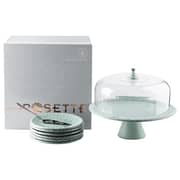 Rosette Cake Serving Set Blue