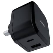 Switch Dual Port Wall Charger Black