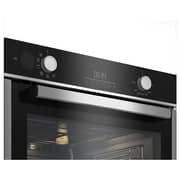 Beko 60cm Built-in Electric Oven, 9 Functions, 72L, Steamaid, Catalytic Self-Cleaning, Digital Touchcontrol, A Rating, Black - BBIS14300XCSE