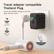Fitit FTA45W Travel Adaptor with Auto Reset Fuse Black