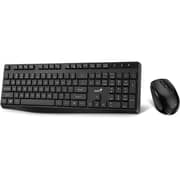 Genius Wireless Silent Keyboard And Mouse Combo Black