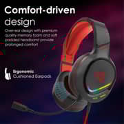Vertux VT-HS-TOKYO Wired On Ear Gaming Headset Red