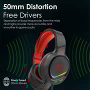 Vertux VT-HS-TOKYO Wired On Ear Gaming Headset Red