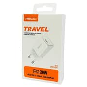 Recci Fast Charger 20W USB-C PD – White – RC65E