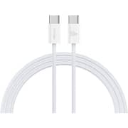 Recci Nature Braided Cable Type-C to Type-C 1.2M 60W PD – White – RS13CC