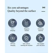 Charome 3-in-1 Wireless Charging Stand Silver/Grey