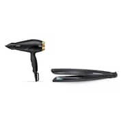 Babyliss Power Pro Hair Dryer 2000W 6704E + Babyliss Wet and Dry Slim Hair Straightener - ST327E