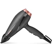Babyliss Smooth Pro Hair Dryer, 2100 Watt, Black Rose Gold - 6709DE with Babyliss Wet And Dry Slim Hair Straightener, Black - ST326E