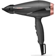 Babyliss Smooth Pro Hair Dryer, 2100 Watt, Black Rose Gold - 6709DE with Babyliss Wet And Dry Slim Hair Straightener, Black - ST326E