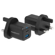 Powerology Wall Charger With Lightning Cable 1.2m Black