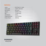 Porodo Wired Gaming Keyboard Black