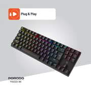 Porodo Wired Gaming Keyboard Black