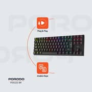 Porodo Wired Gaming Keyboard Black