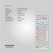 Porodo Wired Gaming Keyboard White
