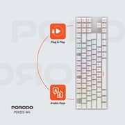 Porodo Wired Gaming Keyboard White