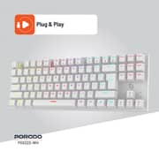 Porodo Wired Gaming Keyboard White