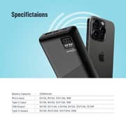 Porodo Power Bank 20000mAh Black PB-PBFCH054-BK