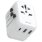 Green Lion 1 Pc Universal Travel Adaptor White