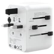Green Lion 1 Pc Universal Travel Adaptor White