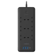 Powerology PWPS48WBK 6 Port Power Strip 3250W