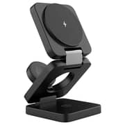 Porodo 3-in-1 Wireless Charger Black