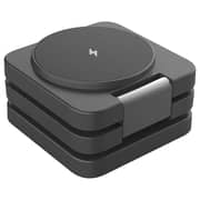 Porodo 3-in-1 Wireless Charger Black