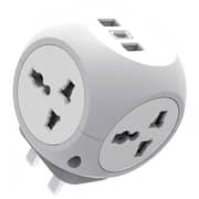 Green Lion 1 Pc Travel Adaptor White