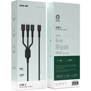 Green Lion 3-In-1 USB-C To USB-C Cable 1.2m Black