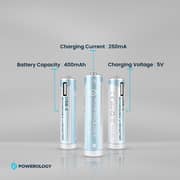 Powerology USB-C Rechargeable AA Battery 1460mAh 4 Pcs