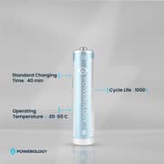 Powerology USB-C Rechargeable AA Battery 1460mAh 4 Pcs