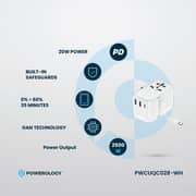 Powerology USB-C GaN Wall Charger White