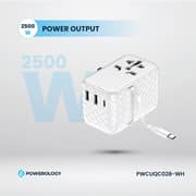 Powerology USB-C GaN Wall Charger White