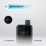 Powerology 1 Pc Compact Tire Inflator Black