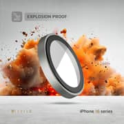 Levelo Trio Lens Protector Titanium iPhone 16 Pro / iPhone 16 Pro Max