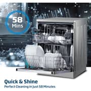 Beko Freestanding Dishwasher, 13 Place Settings, 4 Programs, A++ Energy Rating, Silver - DVN04X20S