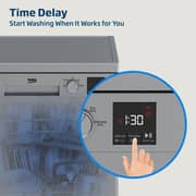 Beko Freestanding Dishwasher, 13 Place Settings, 4 Programs, A++ Energy Rating, Silver - DVN04X20S
