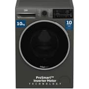 Beko 10kg Front Load Washing Machine, 1400 RPM, 15 Programs, SteamTherapy, AquaTech, Manhattan Grey - WTE1014XM