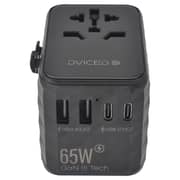 Dviced Universal GaN Travel Adapter 65W Black