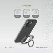 Levelo Lucca Magsafe Phone Ring Holder Matte Black