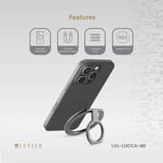Levelo Lucca Magsafe Phone Ring Holder Matte Black