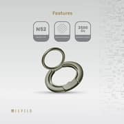 Levelo Lucca Magsafe Phone Ring Holder Natural Titanium