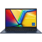 Asus Vivobook 14 (2024) Laptop - 12th Gen / Intel Core i7-1255U / 14inch FHD / 512GB SSD / 16GB RAM / Shared Intel Iris Xe Graphics / Windows 11 Home / English & Arabic Keyboard / Quiet Blue / Middle East Version - [F1404ZA-NK531W]