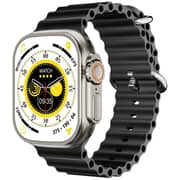 Porodo Ultimo 2.2″ IPS Display Smartwatch with Bluetooth 3.0/5.0 & Health Suite - Black